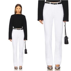FRAME The Vertical Straight Leg jeans in white